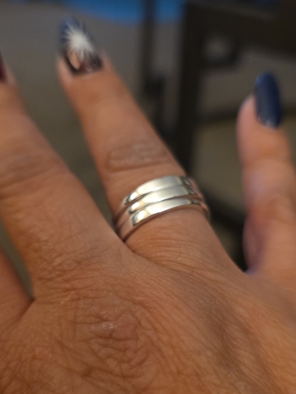 Chloe + Isabel Polished Triple Band Ring - Silver
